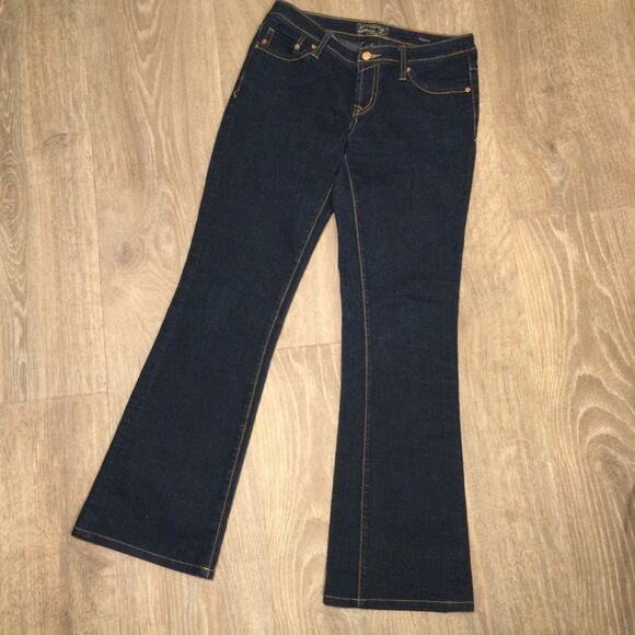 Seven7 flare dark denim jeans 29 Short - Picture 2 of 5